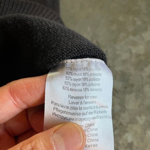 Burger King Sweater Mens Small Black Pullover Manager Employee Logo Y2K Vintage - Picture 7 of 13